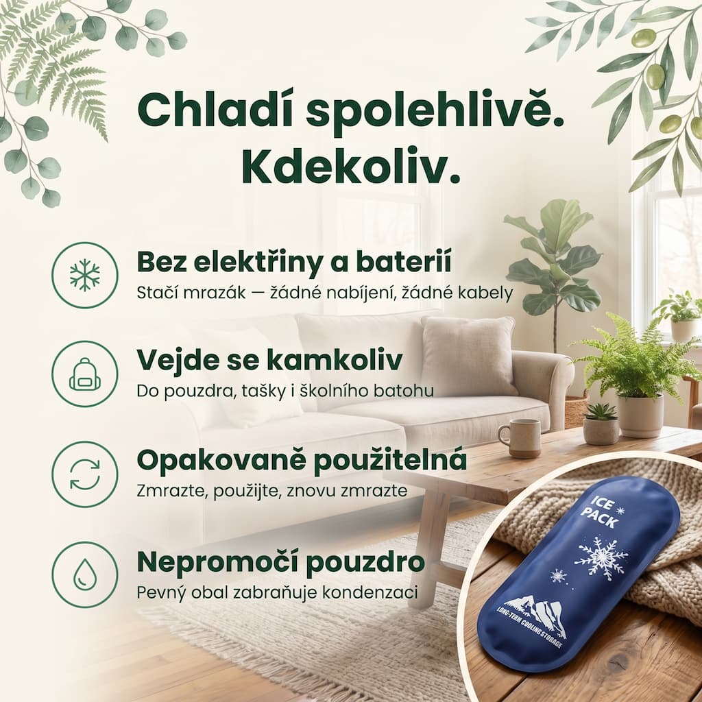 Chladící vložka na inzulín chladí bez elektřiny a baterií